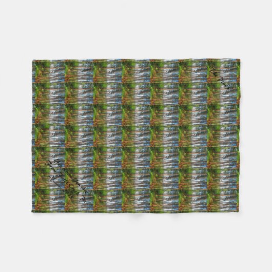 Pines 30X40-tapijtschelp Fleece Deken (Voorkant (Horizontaal))