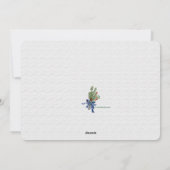 Pines Berries en Bow Holiday Photo Card Feestdagenkaart (Achterkant)