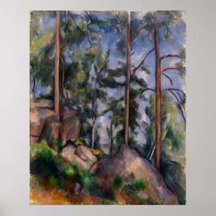 Pines en Rocks (Pins et Rochers) Paul Cézanne Poster