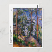 Pines en Rocks van Cezanne Briefkaart (Voorkant / Achterkant)