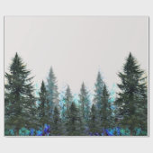 PINES FOREST MOUNTAIN LANDSCAPE CADEAUPAPIER (Vlak)