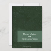 Pines Kerstfeestdag Foto geboorteaankondigingen Feestdagenkaart (Achterkant)