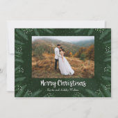 Pines-kerstfoto Feestdagenkaart (Voorkant)