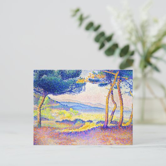 Pines langs de kust van Henri Edmond Cross Briefkaart (Staand voorkant)