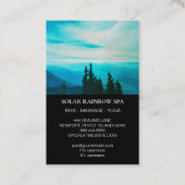 *~* Pines Mountains Rainbow Sun Blue Visitekaartje (Achterkant)