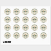 Pines & Prosecco Team Bruid Kamp Hen Party Ronde Sticker (Vel)