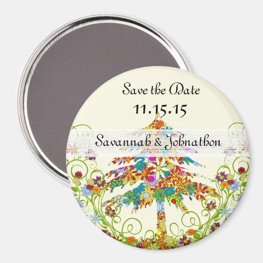 Pines Vloerbomen Weddenschap Magnet (Voorkant / Achterkant)