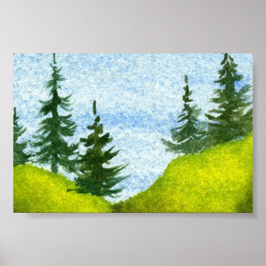 Pinescape Mini-Poster Poster (Voorkant)