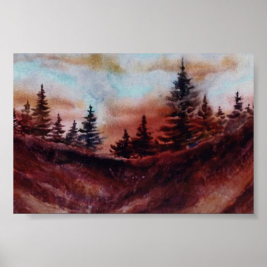 Pinescape Mini-Poster Poster (Voorkant)