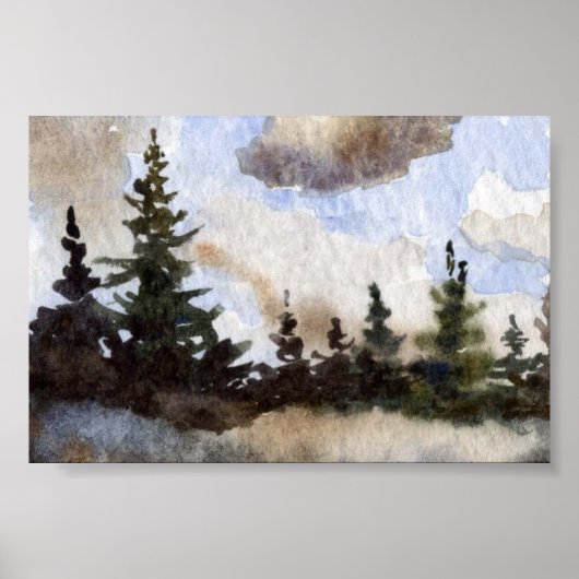 Pinescape Mini-Poster Poster (Voorkant)