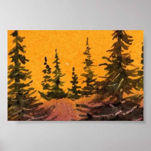 Pinescape Mini-Poster Poster (Voorkant)