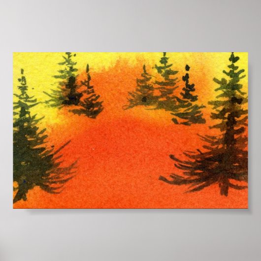 Pinescape Mini-Poster Poster (Voorkant)