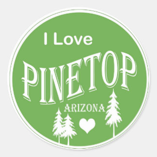 Pinetop Arizona Ronde Sticker