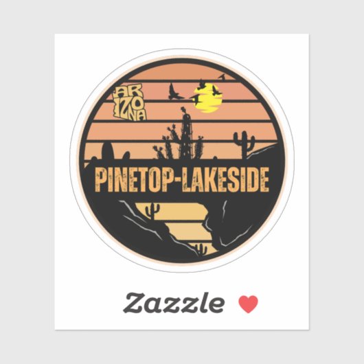 Pinetop-Lakeside, Arizona Sticker (Vel)
