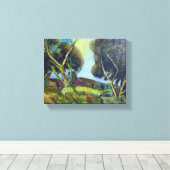 PINEWOOD IN TUSCANY CANVAS AFDRUK (Insitu (Houten vloer))