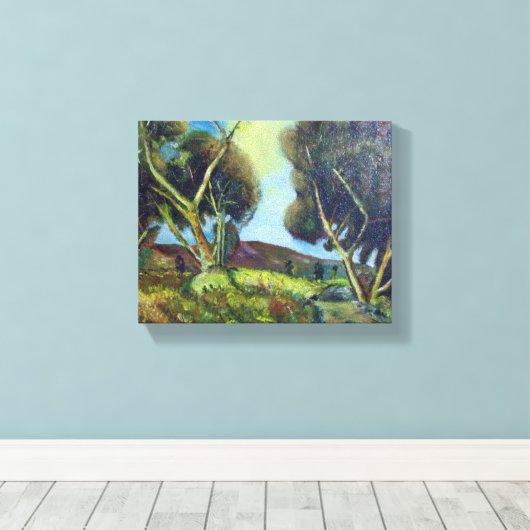 PINEWOOD IN TUSCANY CANVAS AFDRUK (Insitu (Houten vloer))