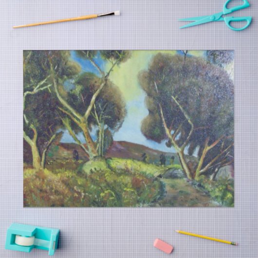 PINEWOOD IN TUSCANY LANDSCAPE TISSUEPAPIER (Craft)