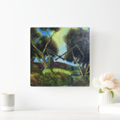 PINEWOOD VIERKANTE KLOK (Huis)