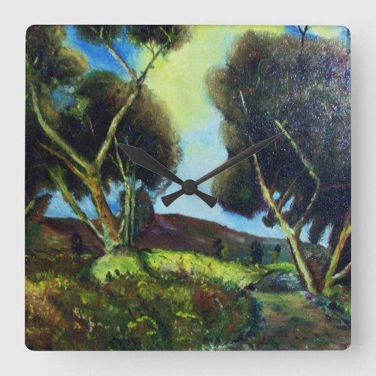 PINEWOOD VIERKANTE KLOK (Voorkant)