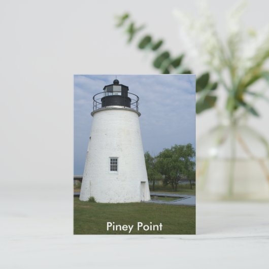 Piney Point Lighthouse Briefkaart (Staand voorkant)