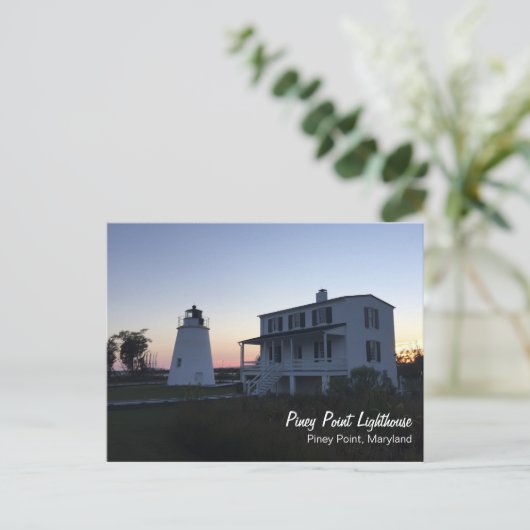 Piney Point Lighthouse Briefkaart (Staand voorkant)
