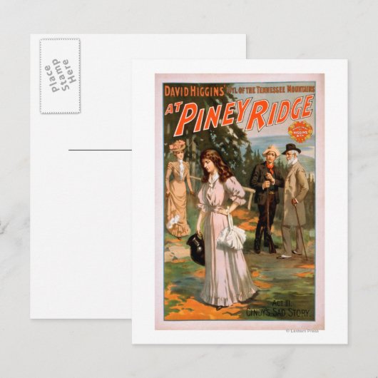 Piney Ridge "Idyl of the Tennessee Mountains" Briefkaart (Voorkant / Achterkant)