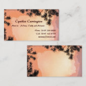 Piney Sunset mama Contactkaartje (Voorkant / Achterkant)