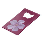 Pineywood Geranium #1 Creditkaart Flessenopener (Voorkant Gekanteld)