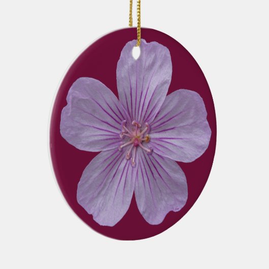 Pineywood Geranium #1 Keramisch Ornament (Rechts)