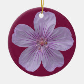 Pineywood Geranium #1 Keramisch Ornament (Voorkant)