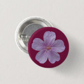 Pineywood Geranium #1 Ronde Button 3,2 Cm (Voorkant /achterkant)