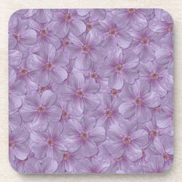 Pineywood Geranium Seamless Patroon Bier Onderzetter