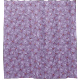 Pineywood Geranium Seamless Patroon Douchegordijn