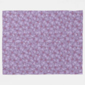 Pineywood Geranium Seamless Patroon Fleece Deken (Voorkant (Horizontaal))