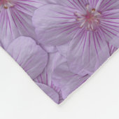 Pineywood Geranium Seamless Patroon Fleece Deken (Hoek)