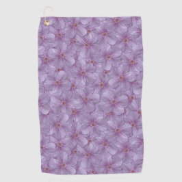 Pineywood Geranium Seamless Patroon Golfhanddoek