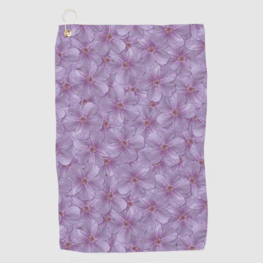 Pineywood Geranium Seamless Patroon Golfhanddoek (Voorkant)