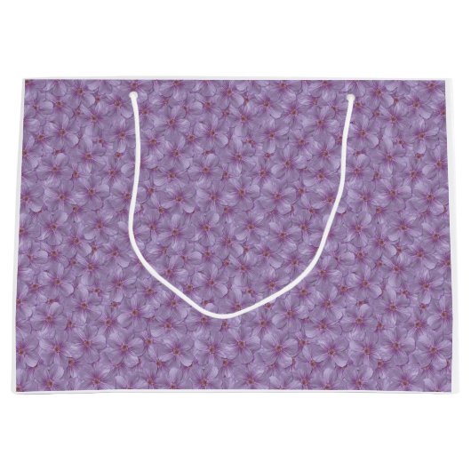 Pineywood Geranium Seamless Patroon Groot Cadeauzakje (Voorkant)