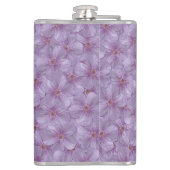 Pineywood Geranium Seamless Patroon Heupfles (Achterkant)