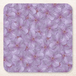 Pineywood Geranium Seamless Patroon Kartonnen Onderzetters