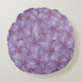 Pineywood Geranium Seamless Patroon Rond Kussen