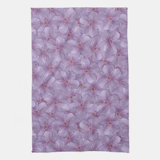 Pineywood Geranium Seamless Patroon Theedoek (Verticaal)