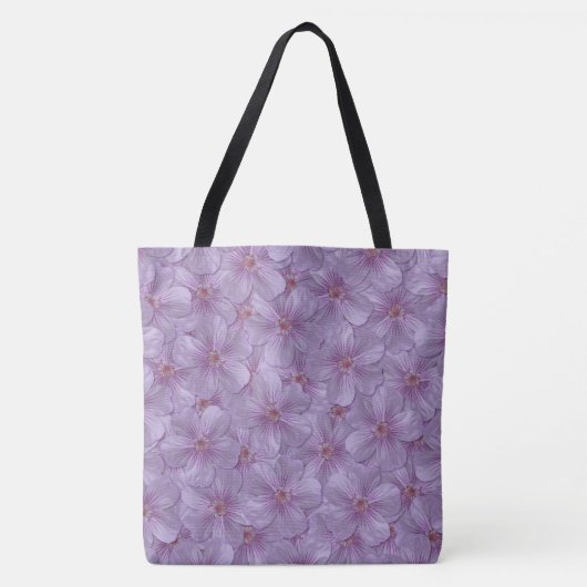 Pineywood Geranium Seamless Patroon Tote Bag (Voorkant)