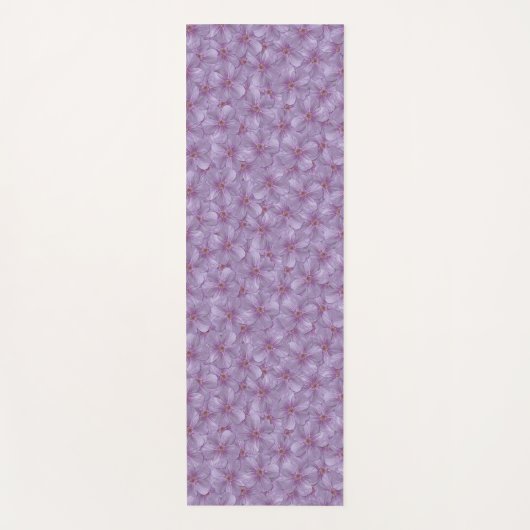 Pineywood Geranium Seamless Patroon Yogamat (Voorkant)