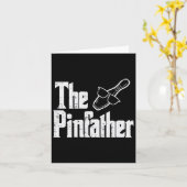 Pinfather Bowling Papa Vaders Dag Bowler Daddy Pap Kaart (Gele Bloem)