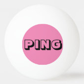 "Ping and Pong on roze" Abstracte Ping Pong Ball (Achterkant)