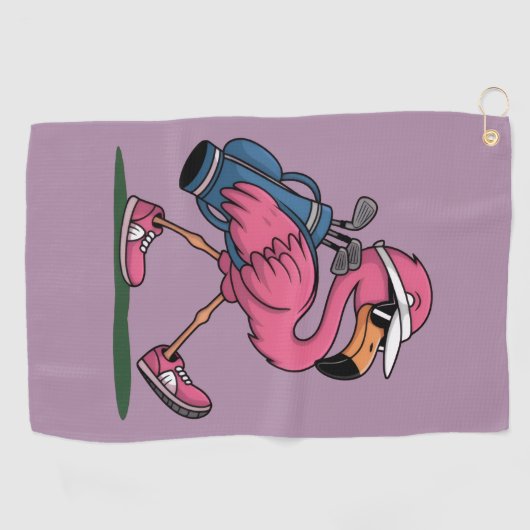 Ping Flamingo Golf Sunglasses Golf Lover  Golfhanddoek (Horizontaal)