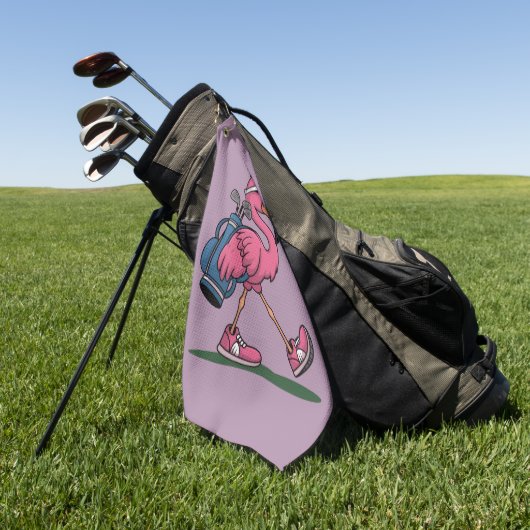 Ping Flamingo Golf Sunglasses Golf Lover  Golfhanddoek (Groen)