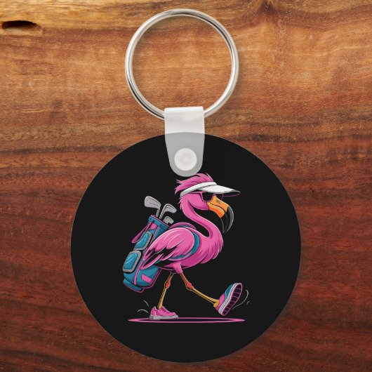 Ping Flamingo Golf Sungles Woman Ladies Men Golf L Sleutelhanger (Voorkant)