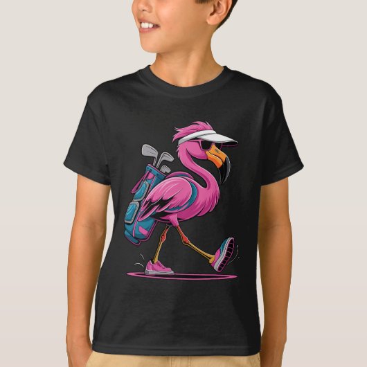 Ping Flamingo Golf Sungles Woman Ladies Men Golf L T-shirt (Voorkant)